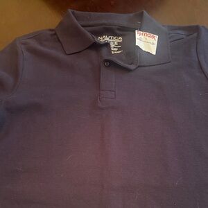 Nautica Dark Blue Collared Shirt